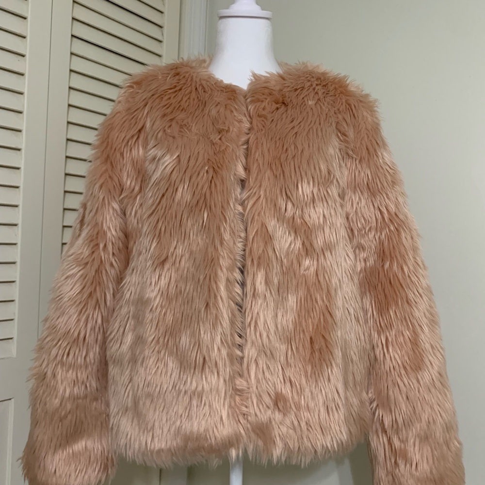 Chelsea28 Teddy Jacket in Light Brown